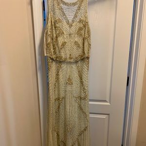 Gold Grecian Newman Marcus gown by Aidon Matrix